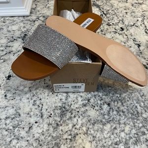 Steve Madden Nikini Rhinestone Slides